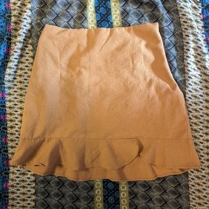 Wishlist Camel Color Mini Skirt